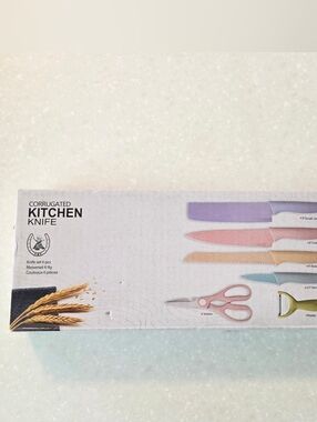 Pastel 6-Piece Kitchen Knife and Tool Set by